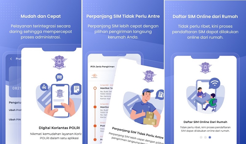 cara perpanjang sim online - aplikasi digital korlantas polri
