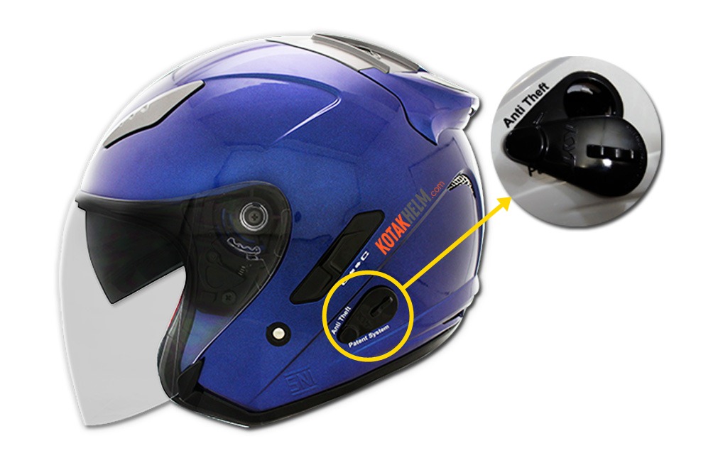 Anti Theft pada helm