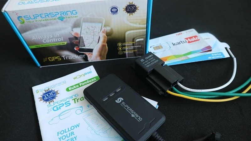 gps tracker super spring, cara melacak motor hilang