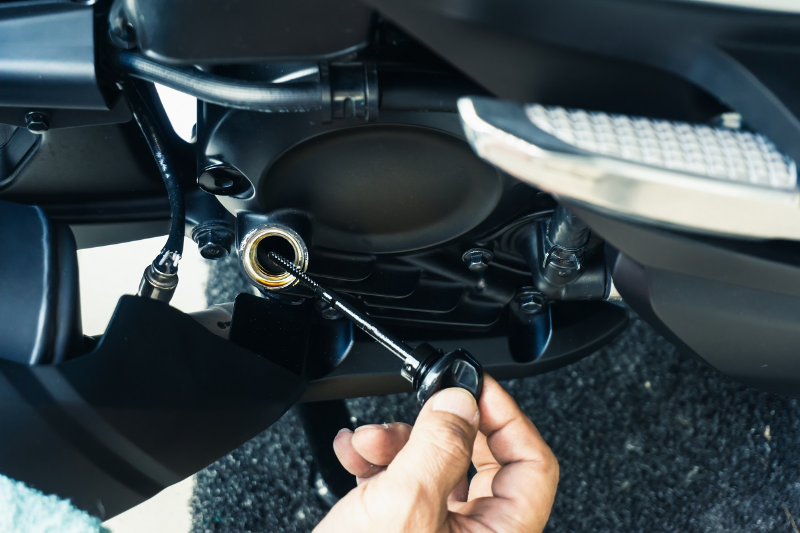 akibat motor kehabisan oli