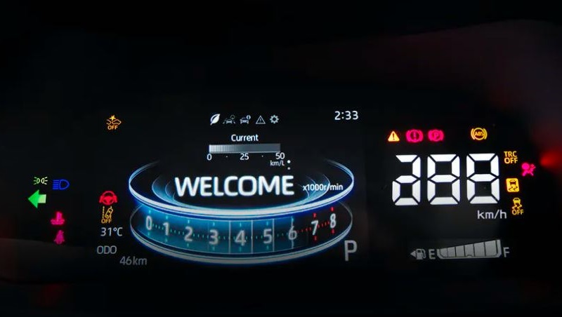 5 Fitur yang Jadi Kelebihan Daihatsu Rocky di Indonesia kelebihan daihatsu rocky - panel instrumen digital