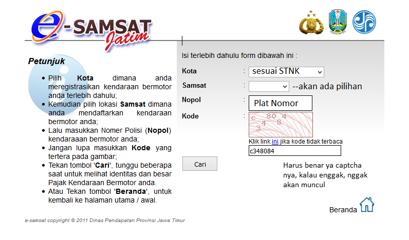Cara perpanjang STNK online