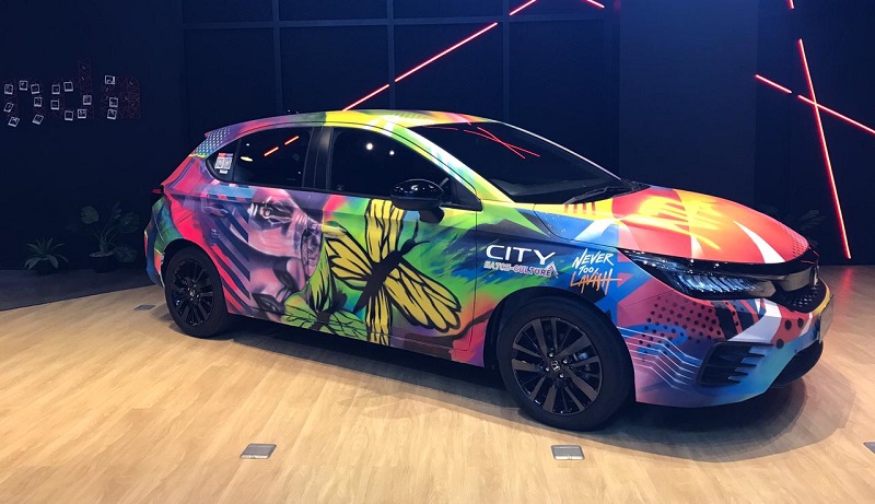 Honda City Hatchback RS Kolaborasi Nevertoolavish, Warna-Warni honda city hatchback rs kolaborasi nevertoolavish