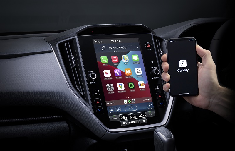 harga subaru crosstrek 2023 - head unit vertikal