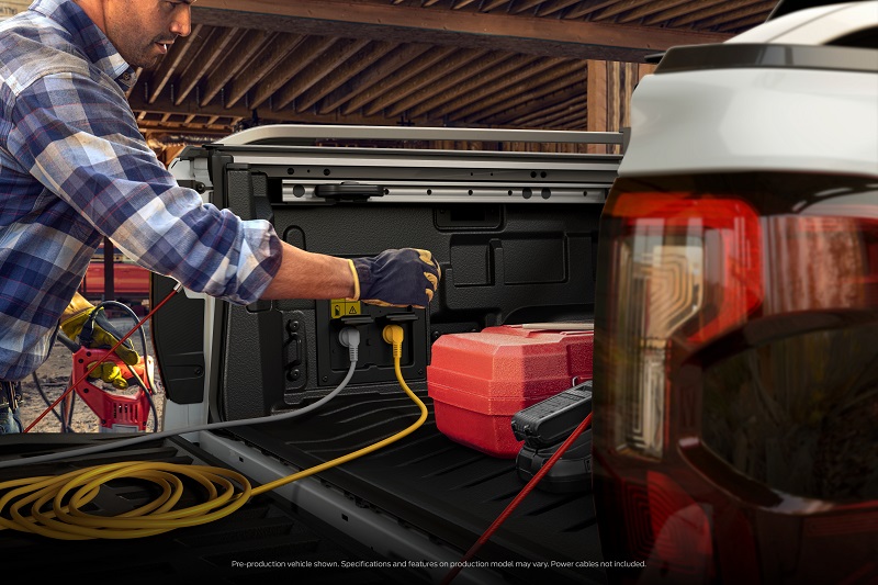 ford ranger plug-in hybrid 2025 - pro power onboard bak belakang