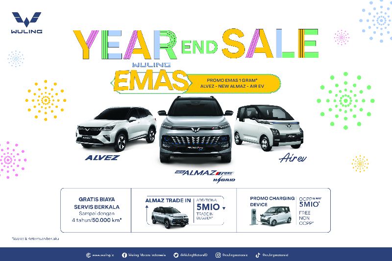 Promo Akhir Tahun Wuling, Goda Konsumen dengan Emas Batangan Promo akhir tahun Wuling