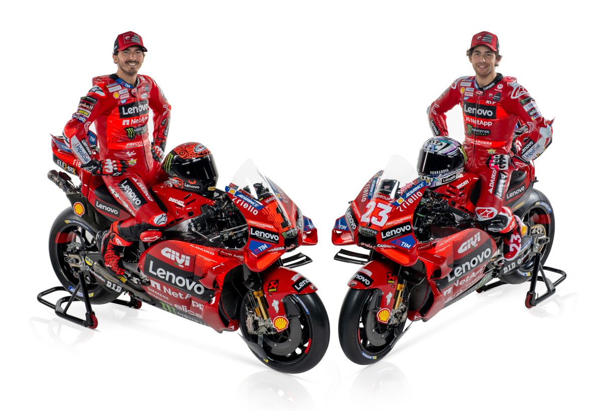 Tim Ducati MotoGP dan WorldSBK Siap Tempur di Musim Balap 2024 Bagnaia akan kembali ditandemkan dengan rekan senegaranya, Enea Bastianini