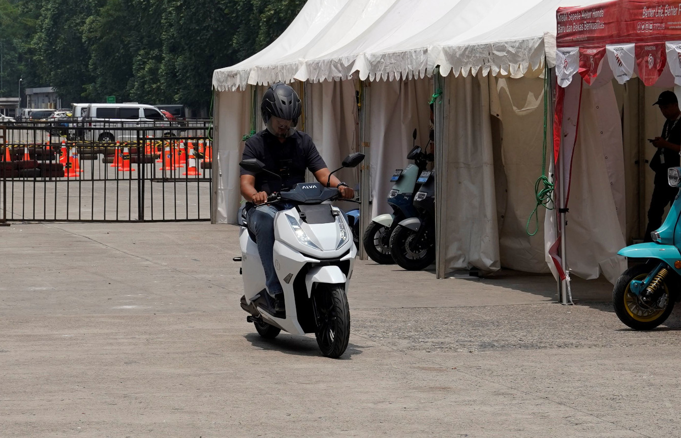 ALVA N3 sudah bisa dicona di arena test ride IMOS + 2024