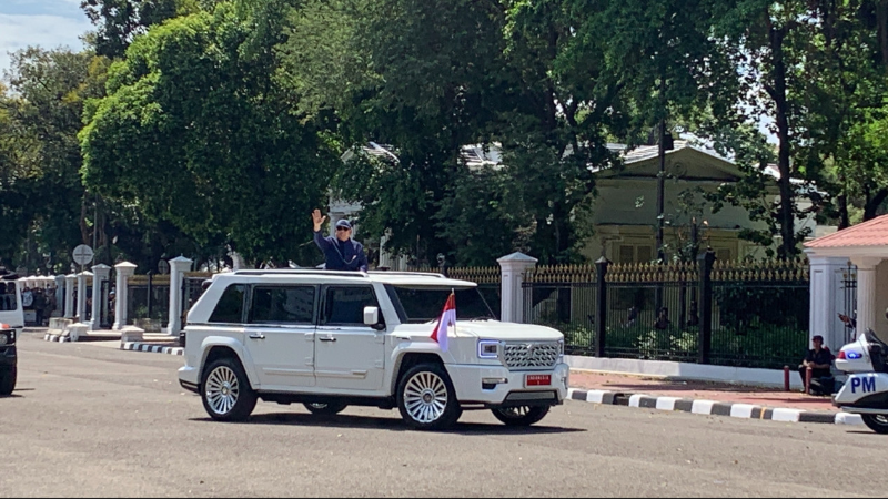 Velg mobil Presiden Prabowo