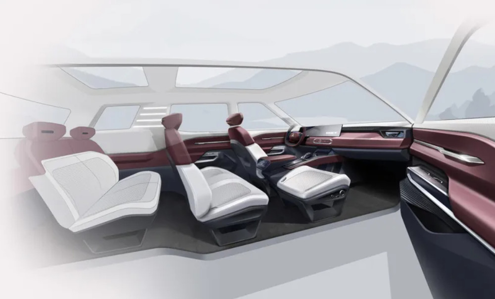 Wujud Asli Mitsubishi DST Concept Sang XForce 7-Seater Pas Tantang Santa Fe Baru? Gambaran kabin MItsubishi DST Concept