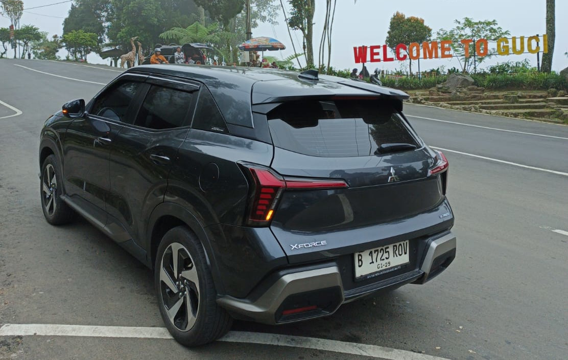 Mitsubishi XForce dipakai jelajah hingga je Guci, Tegal