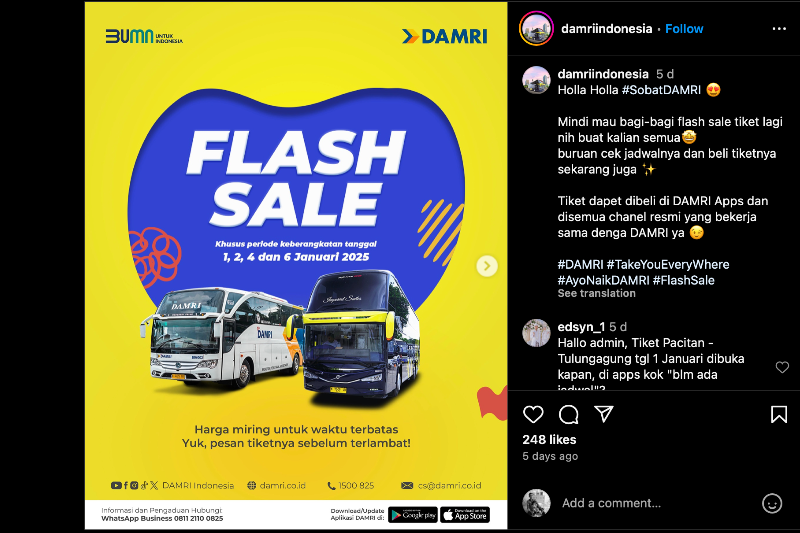 promo tiket bus damri