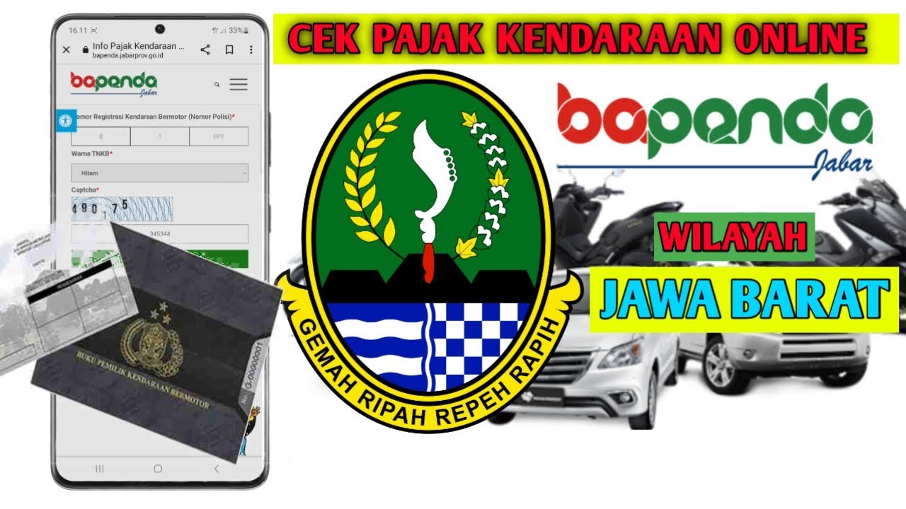 cek pajak kendaraan Bandung via onlen 2025