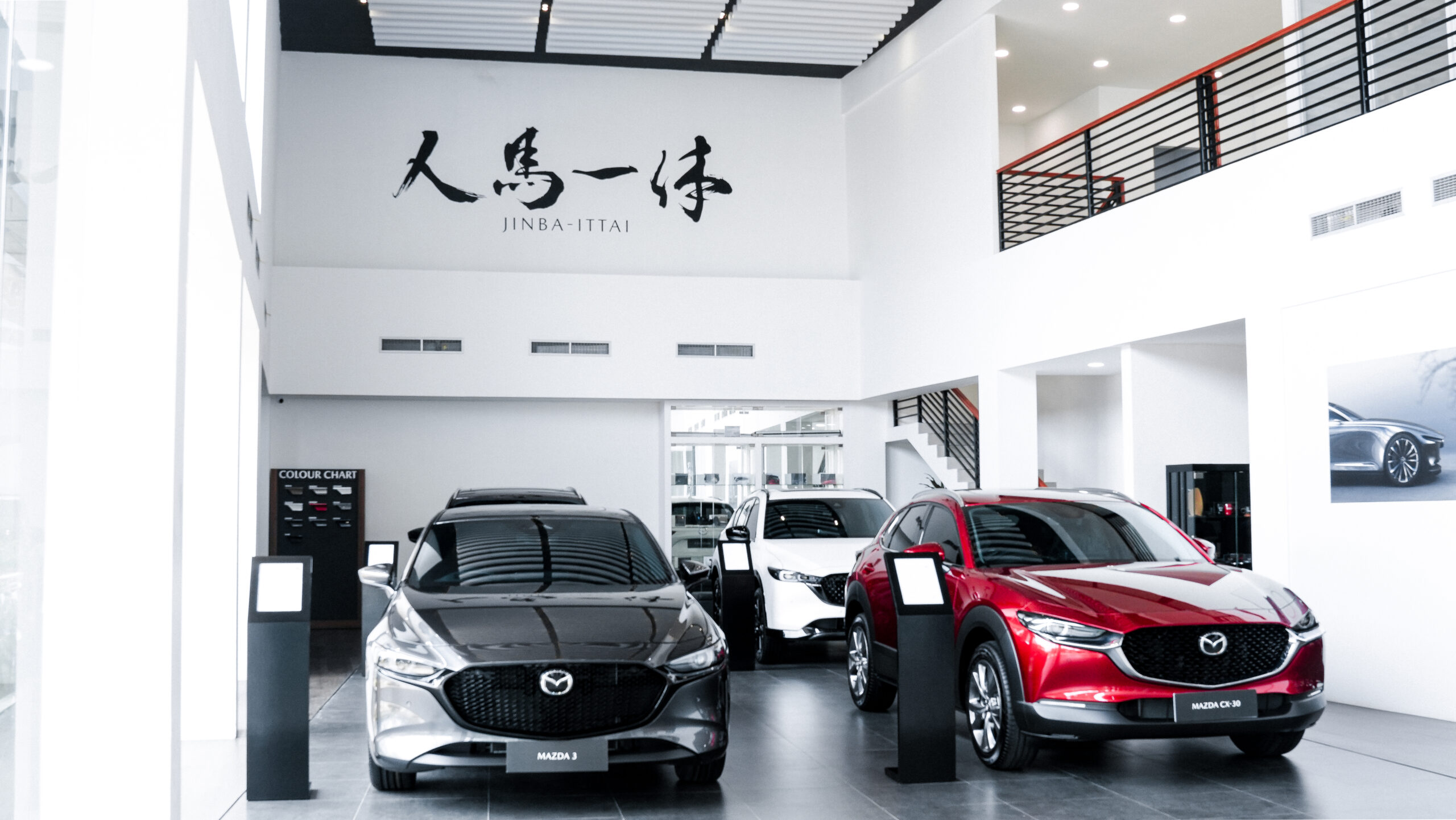 Penataan showroom Mazda Transyogi