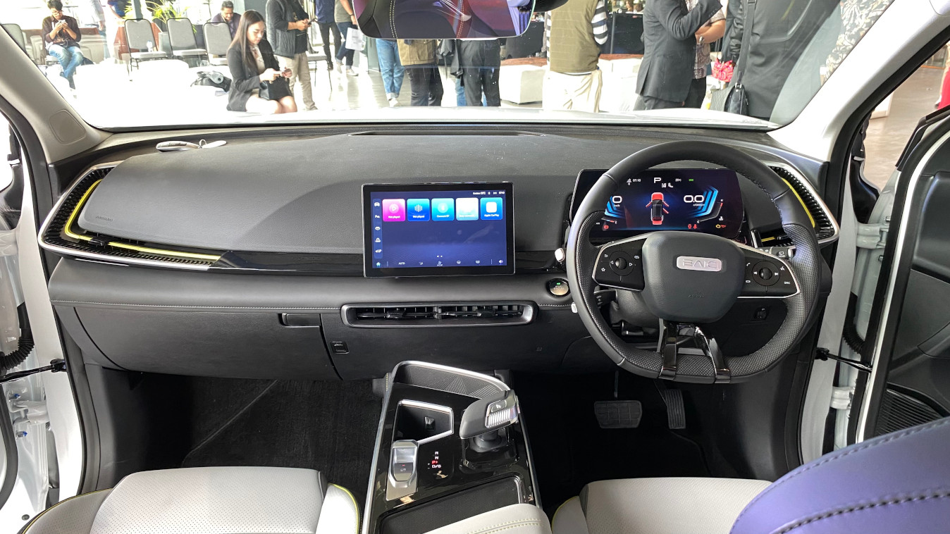 Dasbor BAIC X55 II facelift tampil fresh