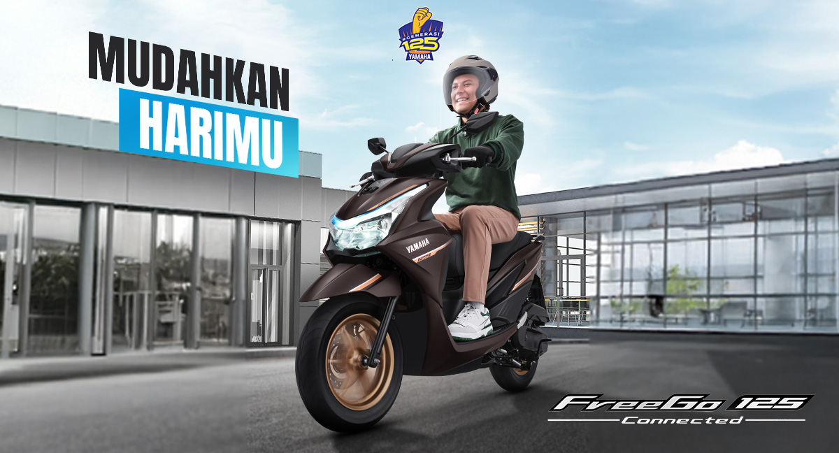 FreeGo 125 juga sudah mendapatkan fitur Y-Connect