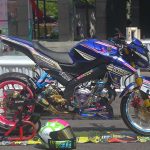 Modifikasi Yamaha Vixion Inspirasi Tunggangan Rossi, Unik Juga Asyik