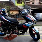 Modifikasi Aerox Inspirasi Helm Shoei, Street Racer Yang Simpel