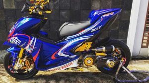 Yamaha Aerox Tema Captain America, Matic Sport Superhero