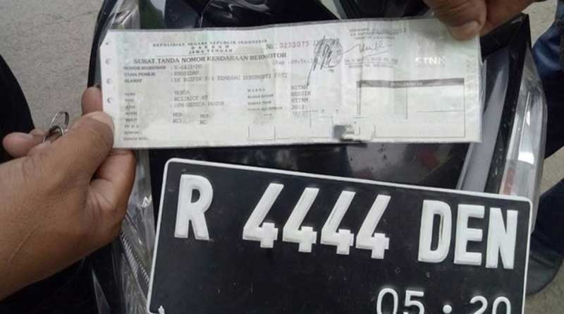 Peraturan Plat Nomor Motor