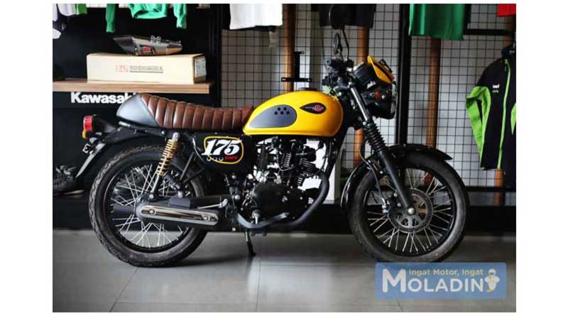Motor Klasik Kawasaki W 175 Cafe