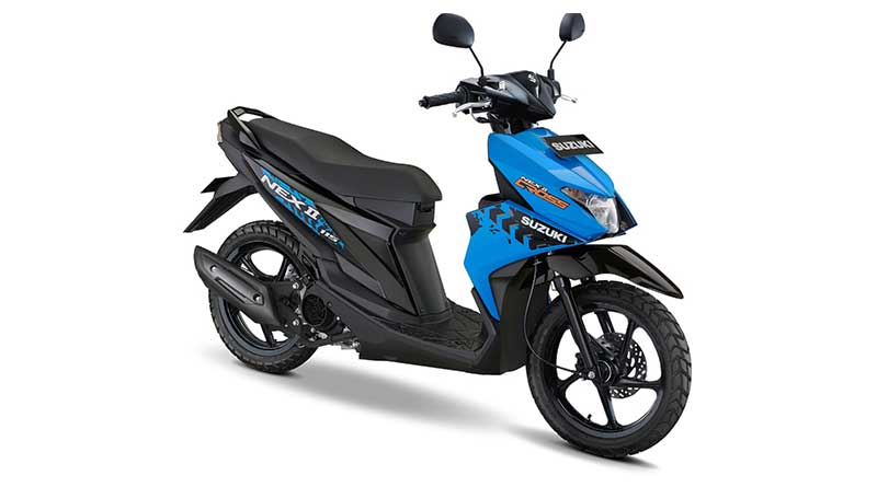Suzuki Nex II Cross, Skutik Mungil Bergaya Adventure Suzuki Nex II Biru