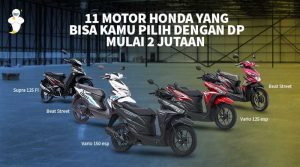 11 Motor Honda Baru yang Bisa Kamu Pilih dengan DP mulai 2 Jutaan
