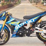 Modifikasi Suzuki Satria FU Gaya Racing Lengkap dengan Videonya