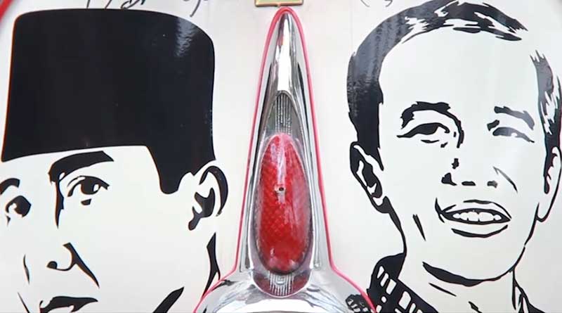 Gambar tokoh penting di bagian bodi depan