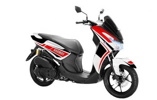 Modifikasi-Motor-Lexi-Putih