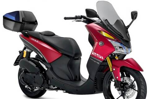 Modifikasi-Yamaha-Lexi-Merah