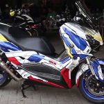 Yamaha XMAX Custom Gundam, Looknya Seperti Robot!