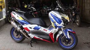Yamaha XMAX Custom Gundam, Looknya Seperti Robot!
