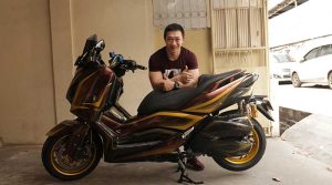 Custom Yamaha XMAX Luxury Gold, Habiskan Biaya Ratusan Juta!