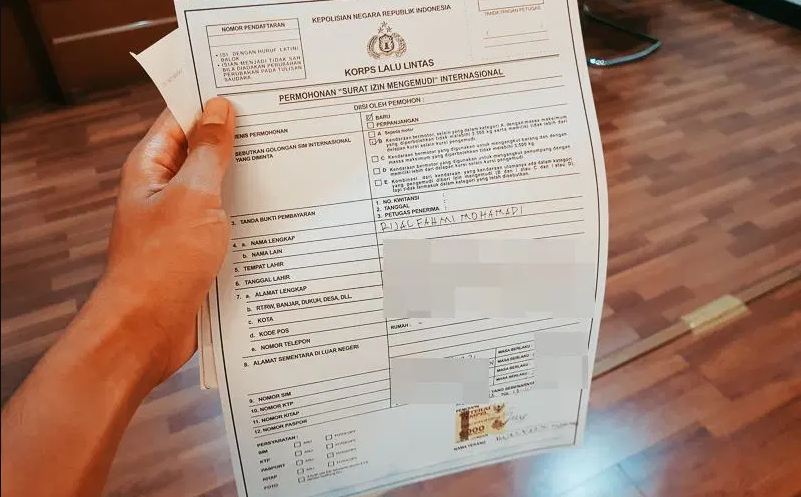 Formulir Pembuatan SIM Internasional