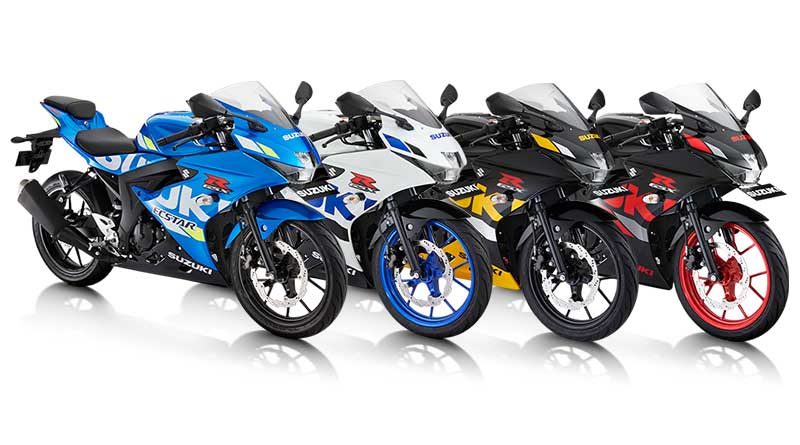 7 Kelebihan Suzuki GSX-R150 Dibanding R15 dan CBR150R pilihan warna suzuki gsx-r150