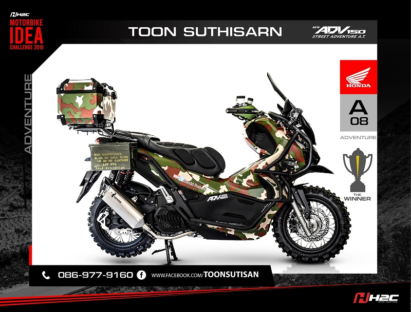 inspirasi modifikasi honda adv 150 thailand