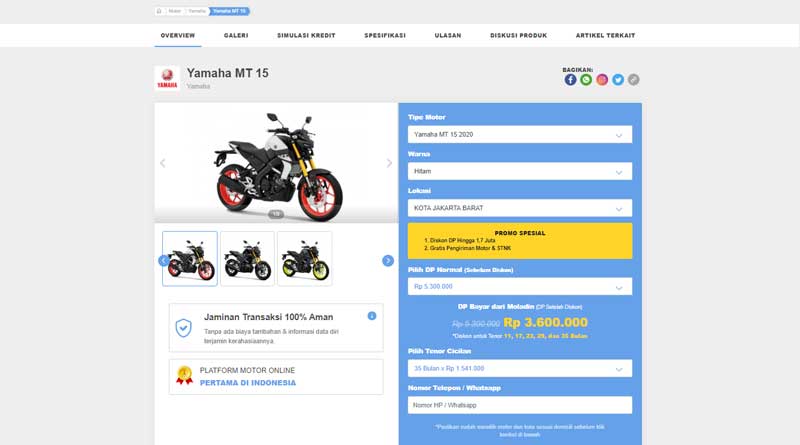 Kredit Yamaha MT-15 Kini Mudah, Begini Caranya! kredit-yamaha-mt-15-prosedur-super-mudah