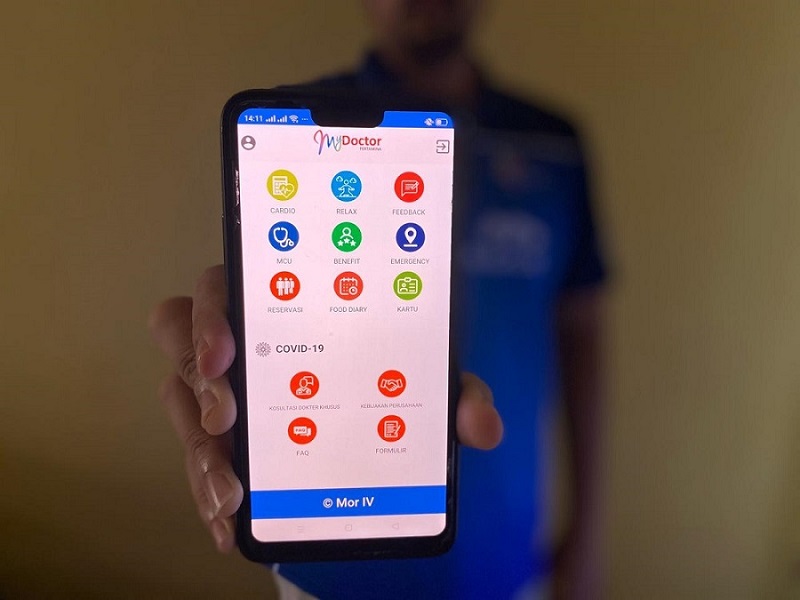 Aplikasi kesehatan MyDoctor Pertamina