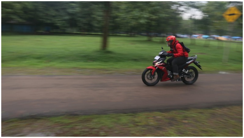 test ride Honda supra gtr