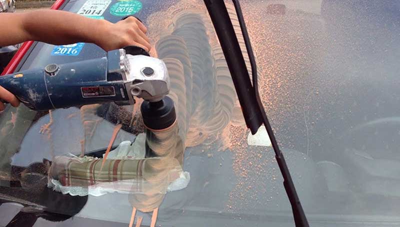 Cerium Oxcide bisa bersihkan baret pada kaca mobil