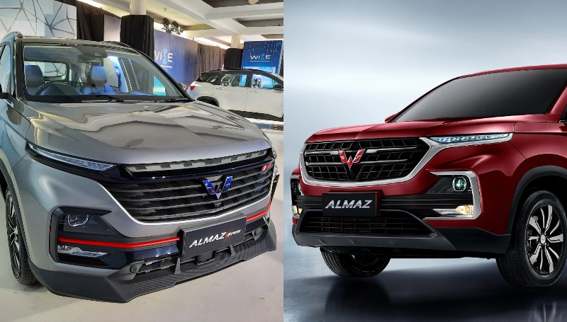 wuling almaz vs almaz rs