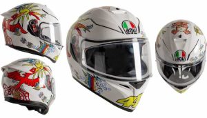 Helm AGV K3 SV-S White Zoo, Kenang Rossi Juara!