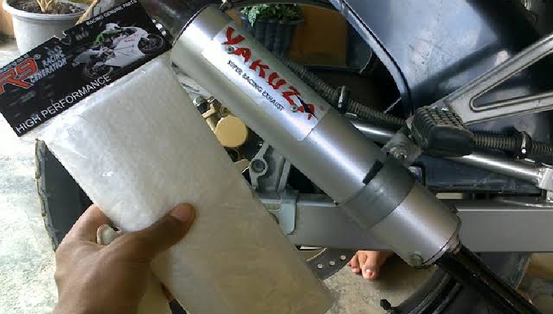 Cara memasang glasswool pada knalpot 2 tak