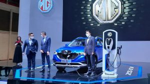 Mobil Listrik MG ZS EV Pamer di IIMS Hybrid 2021