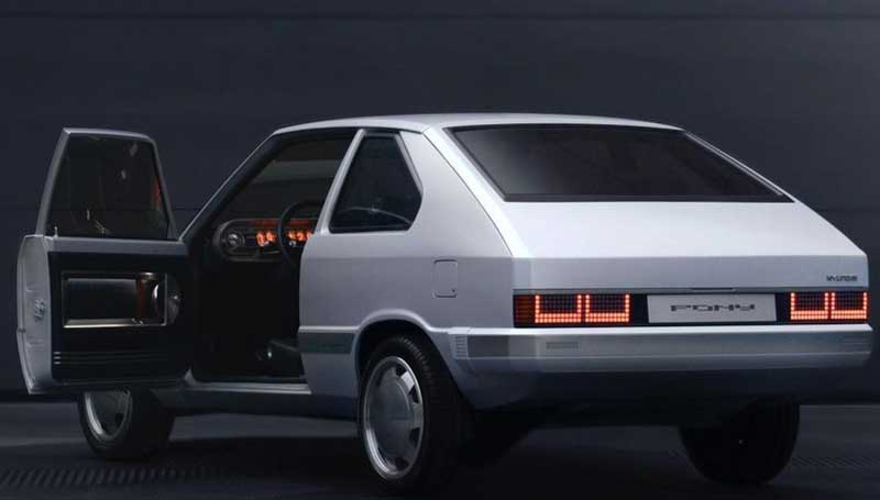 Mobil listrik retro Hyundai Pony