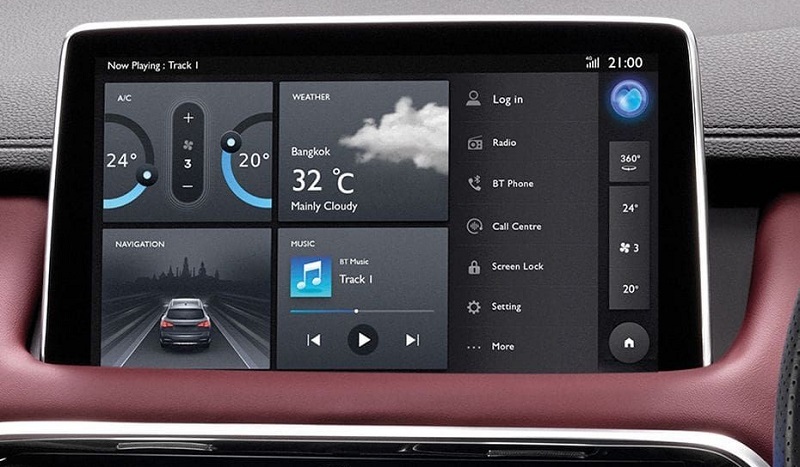 interior mg hs i-smart