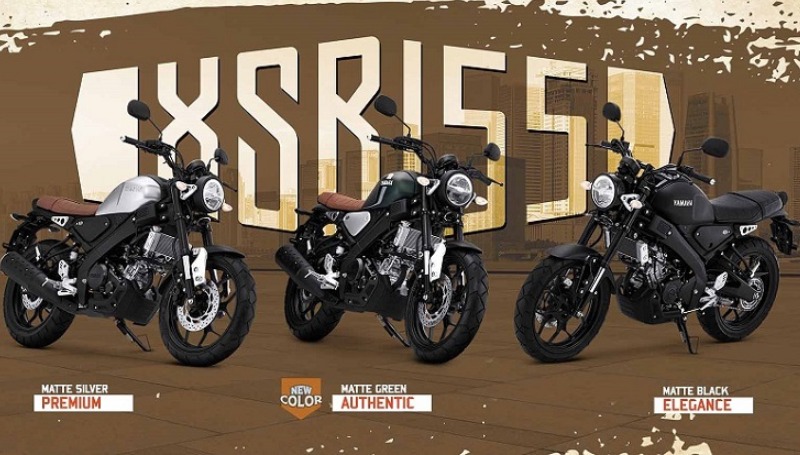 yamaha xsr 155 matte green - tengah