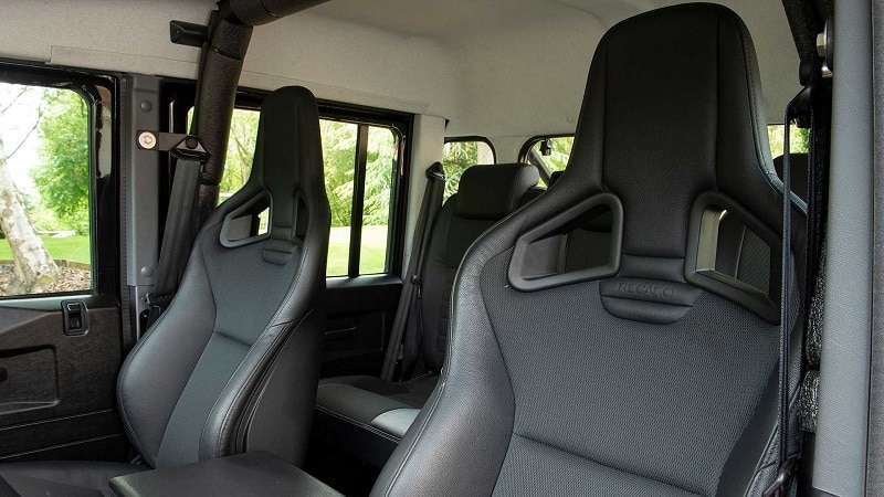 land rover defender spectre - interior