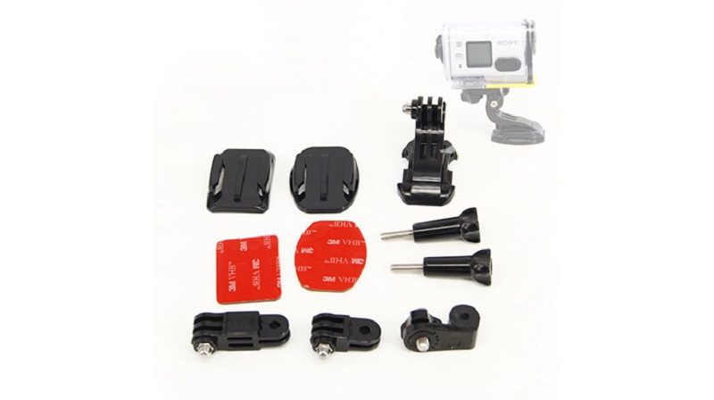 Cara pasang action cam di helm